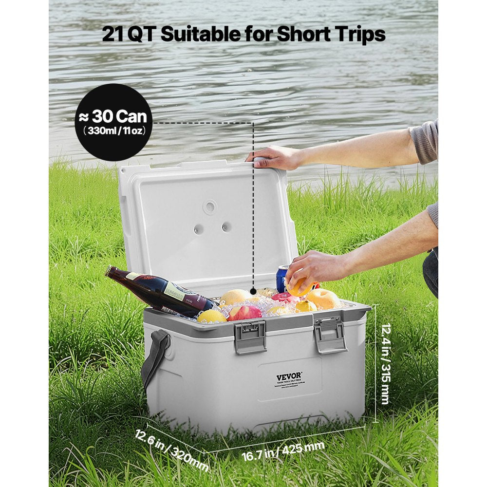 JWK-23006 - 21 QT Portable Cooler with Insulation & Carry Strap