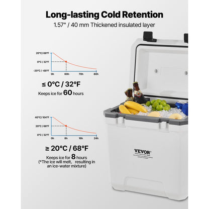 JWK-23008 - 38QT Insulated Cooler with Cup Holder for Outdoor Fun