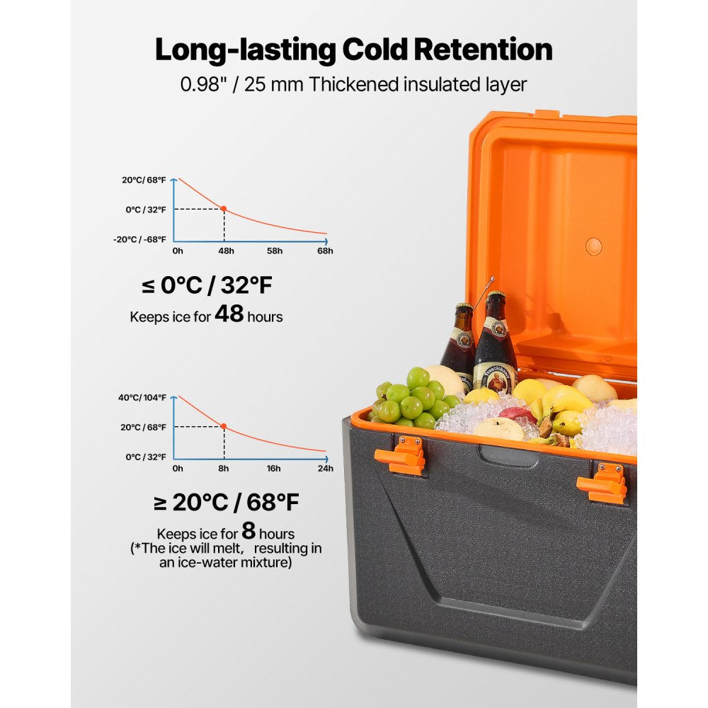 ST6000 - 63QT Lightweight Cooler with Insulation & Side Handles