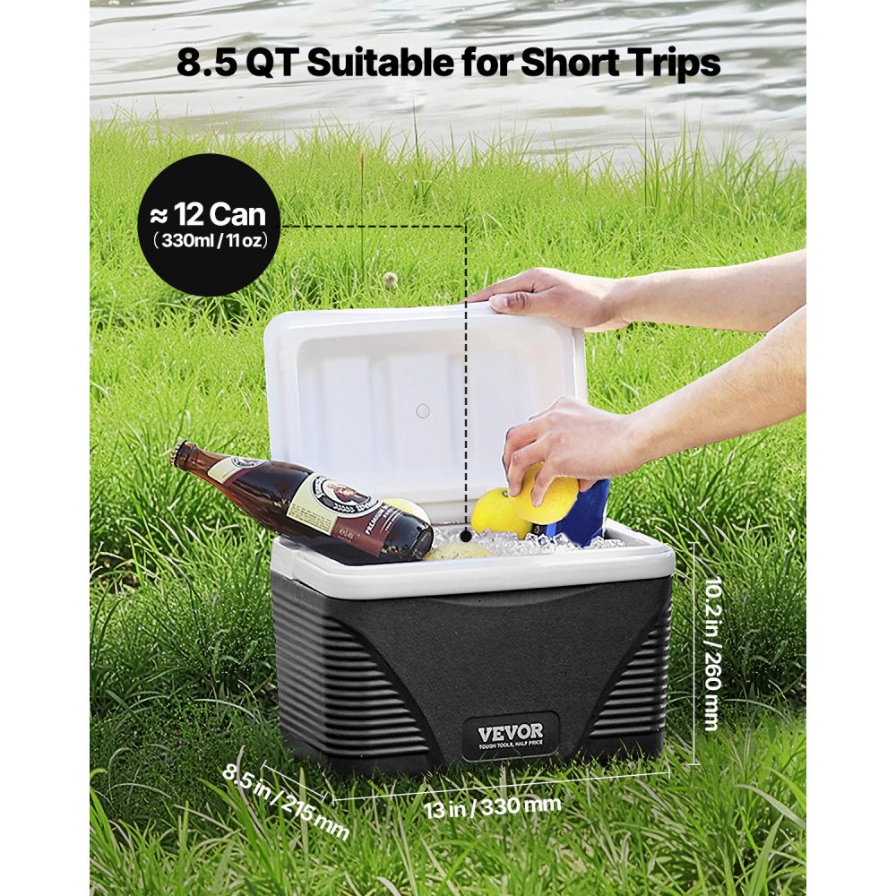 HS756 - 8.5QT Insulated Portable Cooler for Outdoor Activities