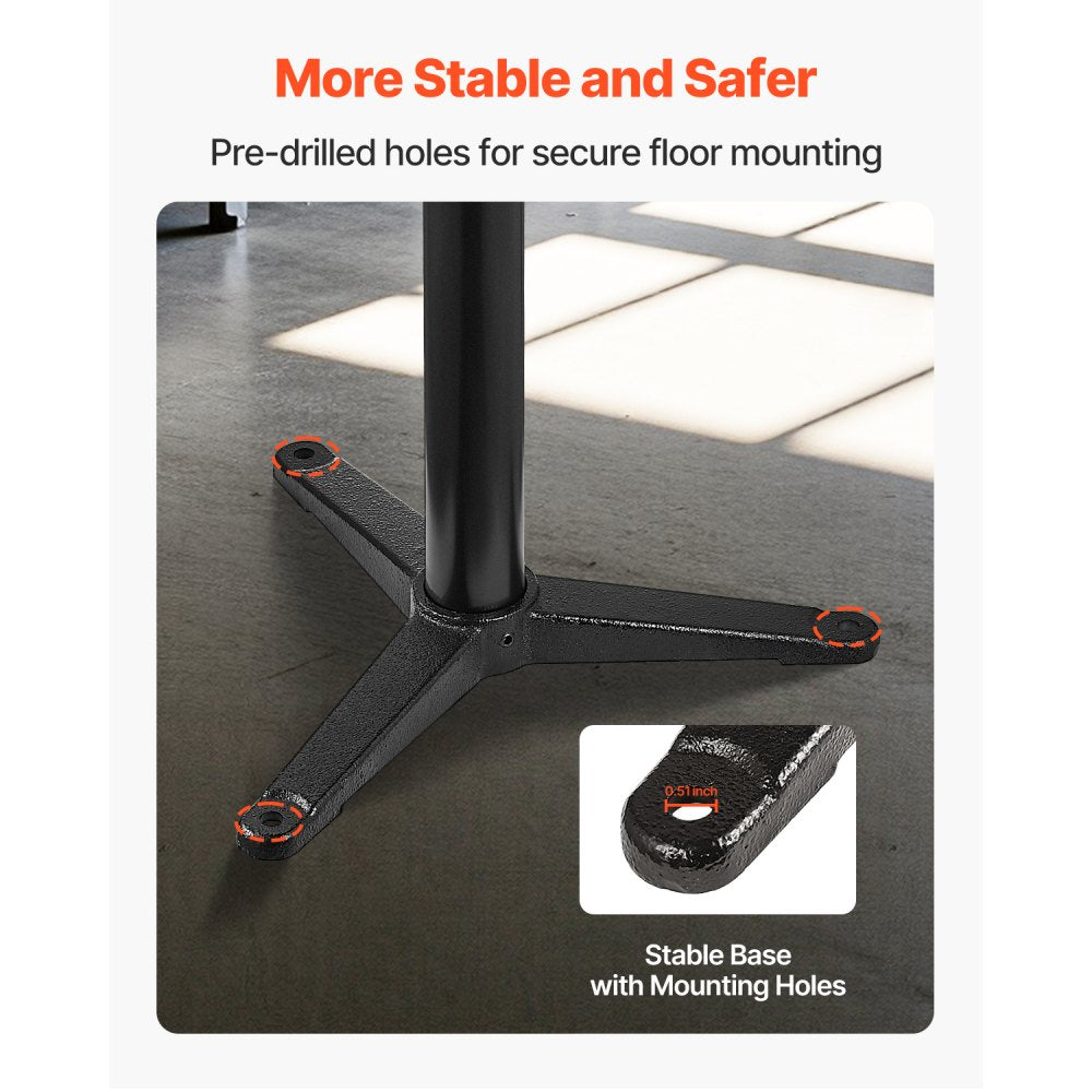 GS-E - Adjustable Bench Grinder Stand with 12"x10" Plate & Tool Storage