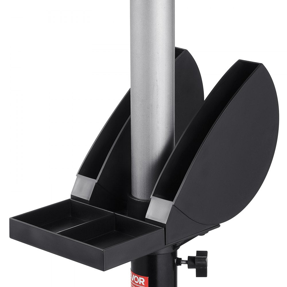GS-E - Adjustable Bench Grinder Stand with 12"x10" Plate & Tool Storage