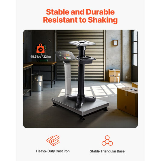 GS-H - Ergonomic 33" Heavy-Duty Bench Grinder Stand with 10.6" Plate