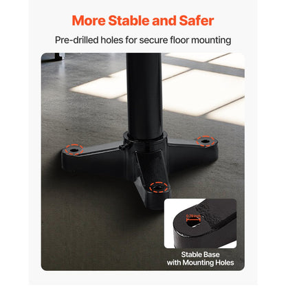 GS-H - Ergonomic 33" Heavy-Duty Bench Grinder Stand with 10.6" Plate
