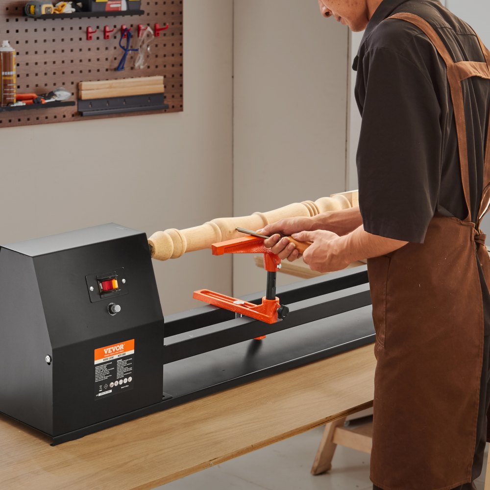 MCS1000 - 14" x 40" Cast Iron Wood Lathe, 0.5 HP, 4 Speeds
