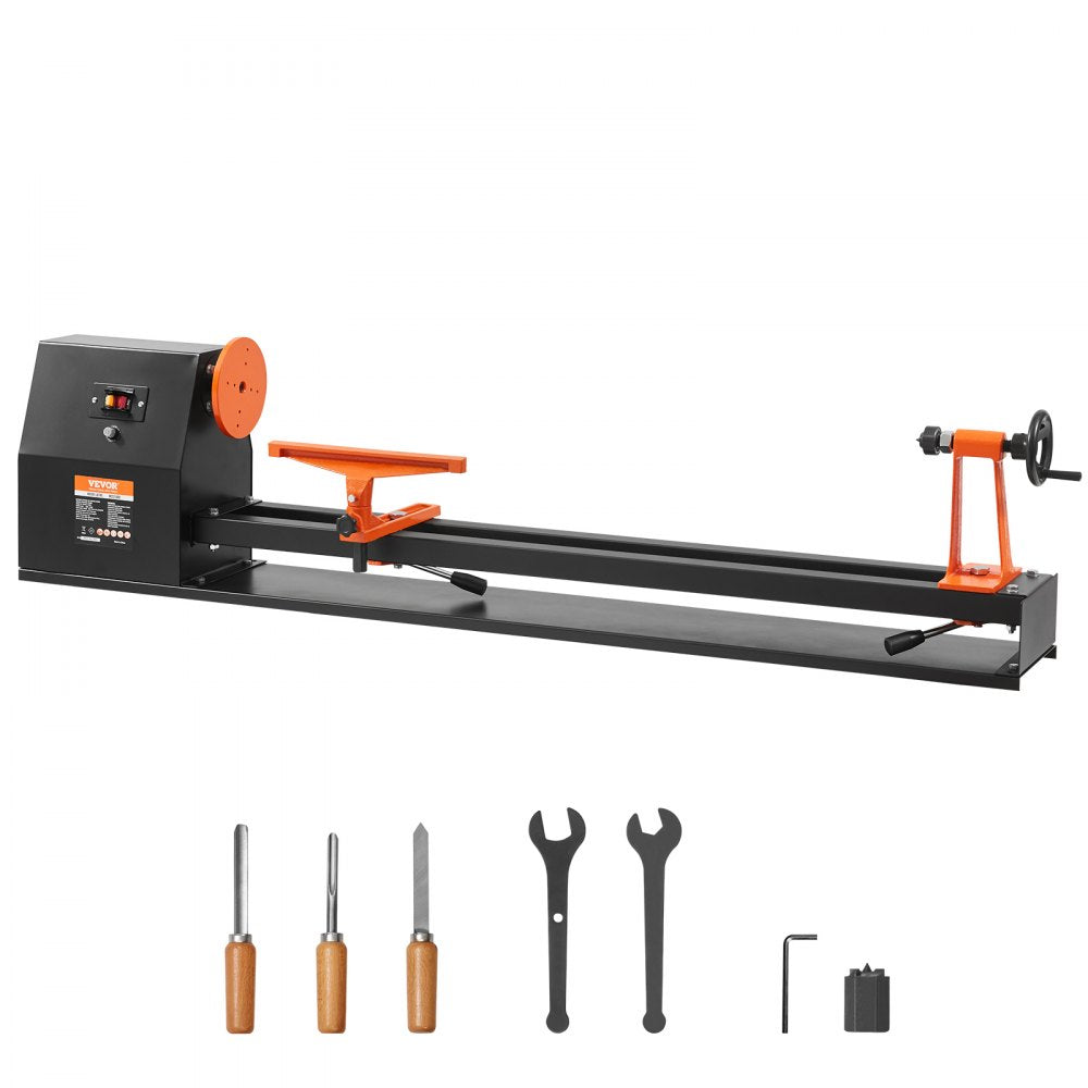 MCS1000 - 14" x 40" Cast Iron Wood Lathe, 0.5 HP, 4 Speeds