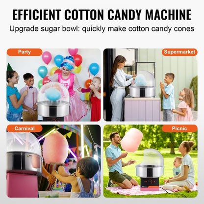MHTJXM01F - Family-Friendly Electric Cotton Candy Maker for Parties