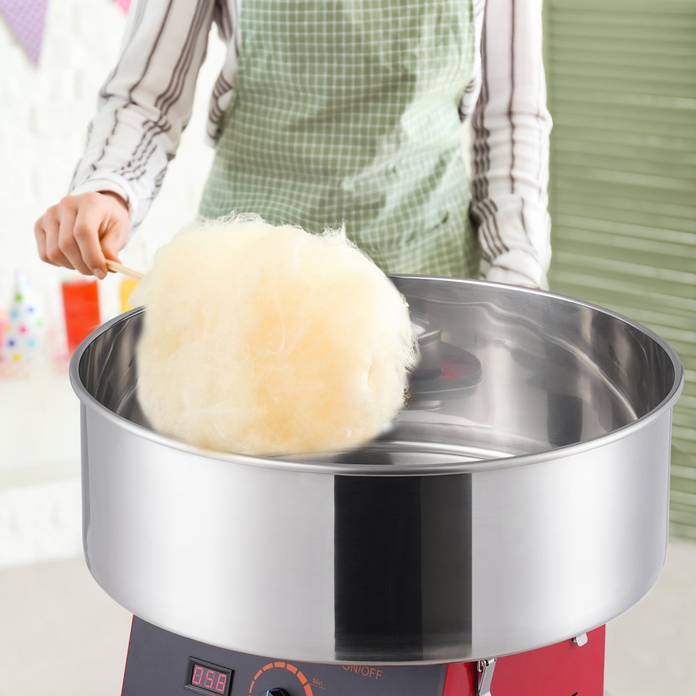 MHTJXM01H - 1000W VEVOR Cotton Candy Machine, Makes 6 Fluffs/Minute