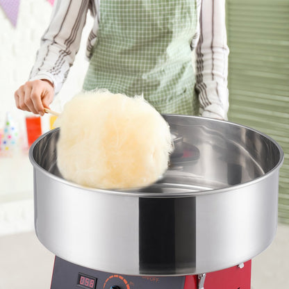 MHTJXM01H - 1000W VEVOR Cotton Candy Machine, Makes 6 Fluffs/Minute