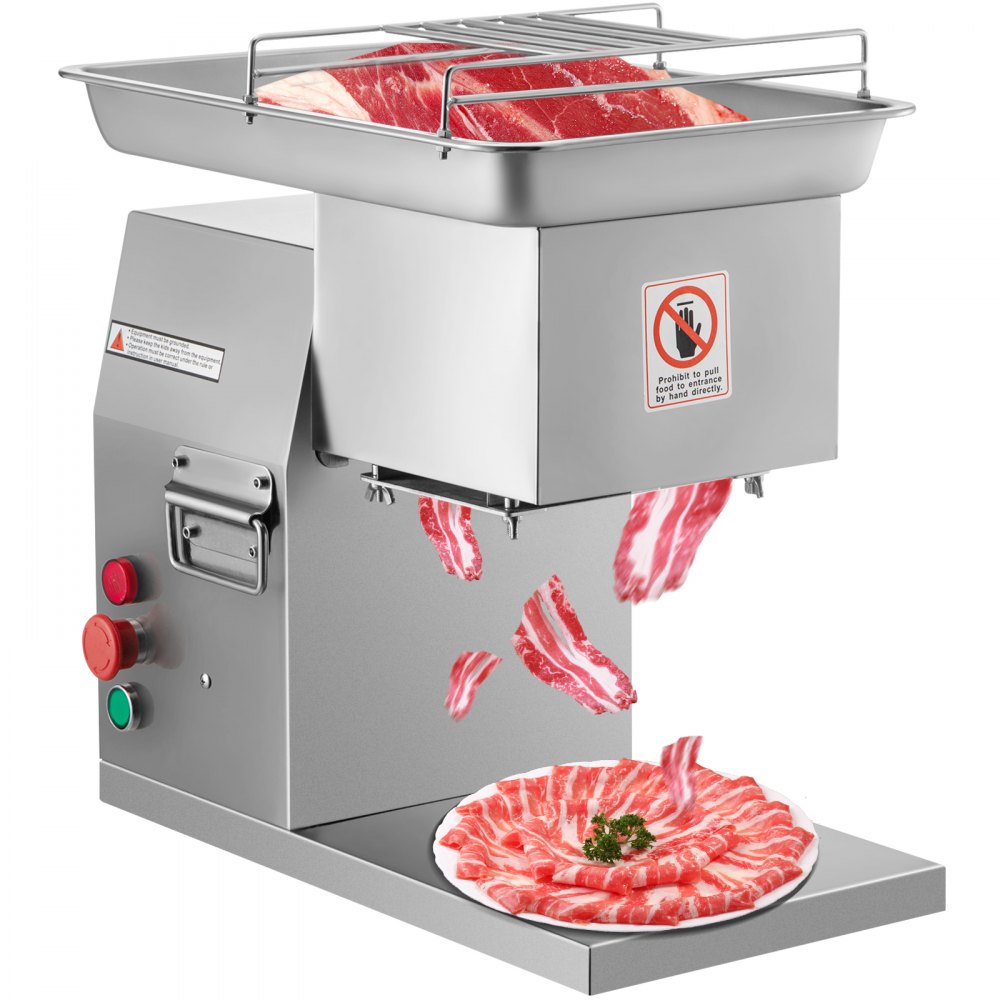 010667345730 - Stainless Steel Meat Cutter Machine for Kitchen & Restaurants