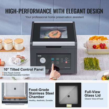 YJ-300TV1 - 380W Chamber Vacuum Sealer for Fresh Food Preservation