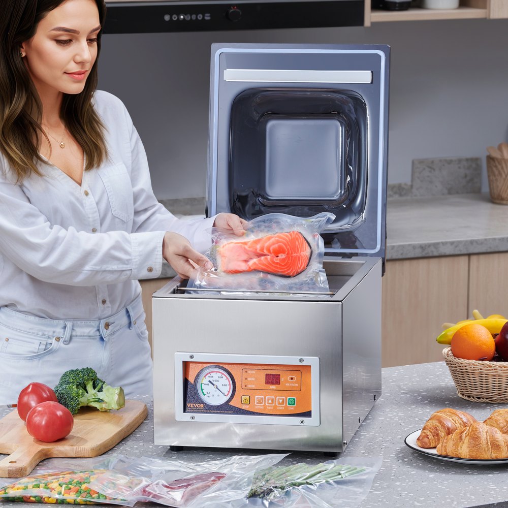 DZ-260S-V1 - Professional Stainless Steel Vacuum Sealer for Fresh Food Preservation