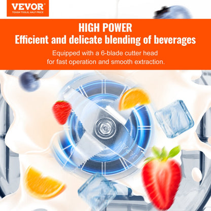 HS-212C-US-B - 68 oz Stainless Steel Quiet Professional Blender with Shield