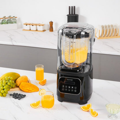 HS-212C-US-B - 68 oz Stainless Steel Quiet Professional Blender with Shield