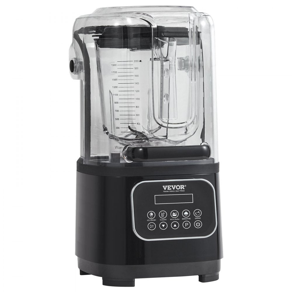 HS-212C-US-B - 68 oz Stainless Steel Quiet Professional Blender with Shield