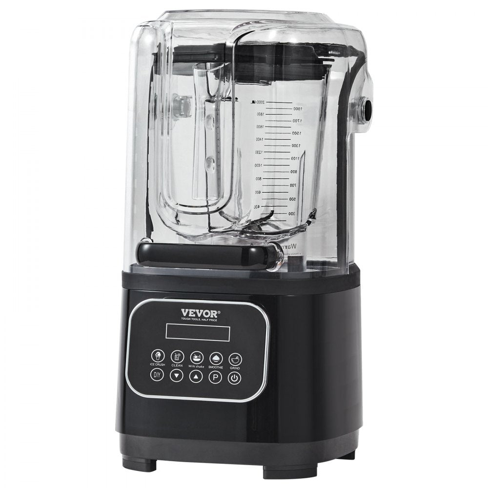 HS-212C-US-B - 68 oz Stainless Steel Quiet Professional Blender with Shield