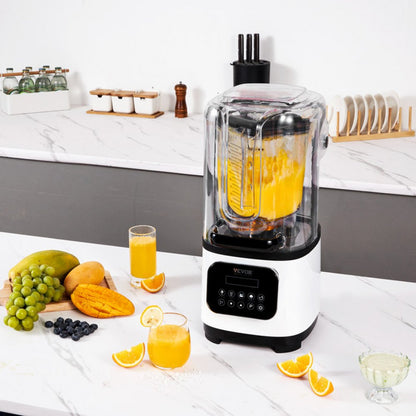 HS-212C-US-W - 68oz VEVOR Commercial Blender with Powerful 2200W Motor