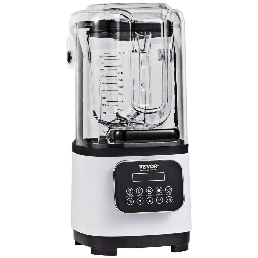 HS-212C-US-W - 68oz VEVOR Commercial Blender with Powerful 2200W Motor