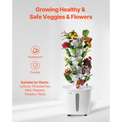 VV1-6C-US - 6-Tier Hydroponic Tower Garden with 20L Water Tank