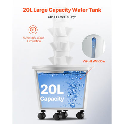 VV1-10C-US - 10-Tier Hydroponic Tower Garden for Easy Indoor Planting