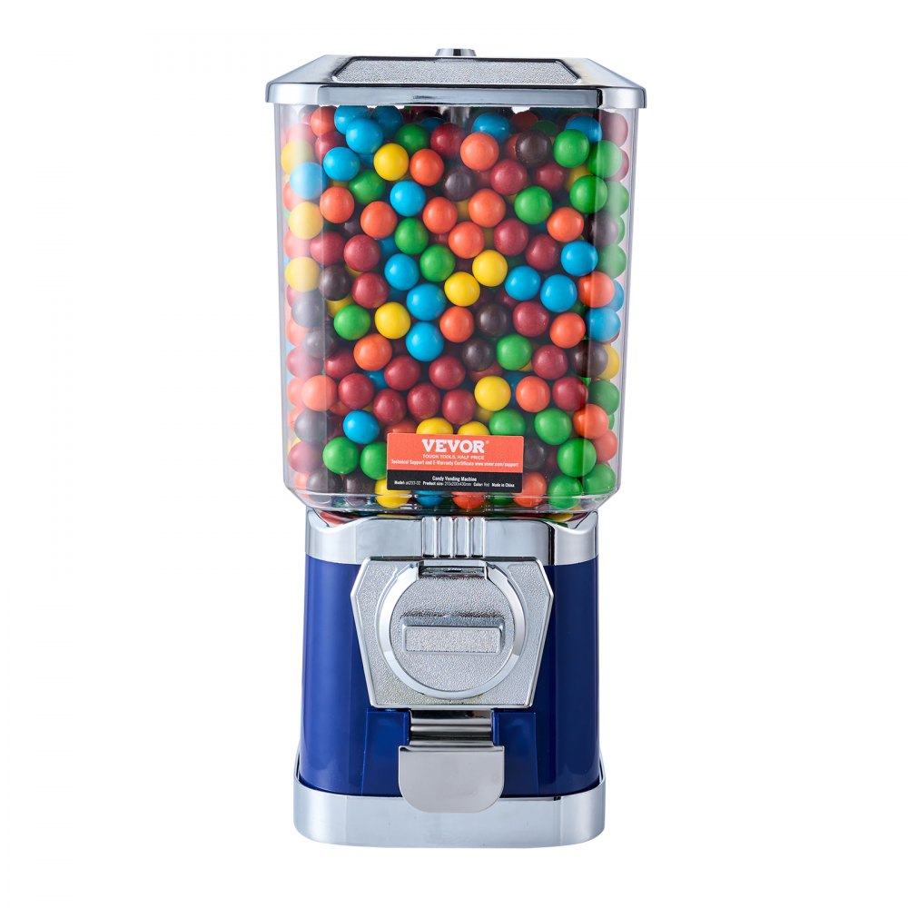 ak203-02 - 17” VEVOR Gumball Machine, 6.8L Capacity, Vintage Candy Dispenser