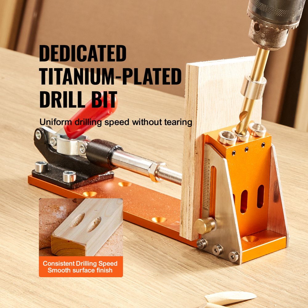 XRS030 - VEVOR Durable Pocket Hole Jig Kit for DIY Woodworking Projects