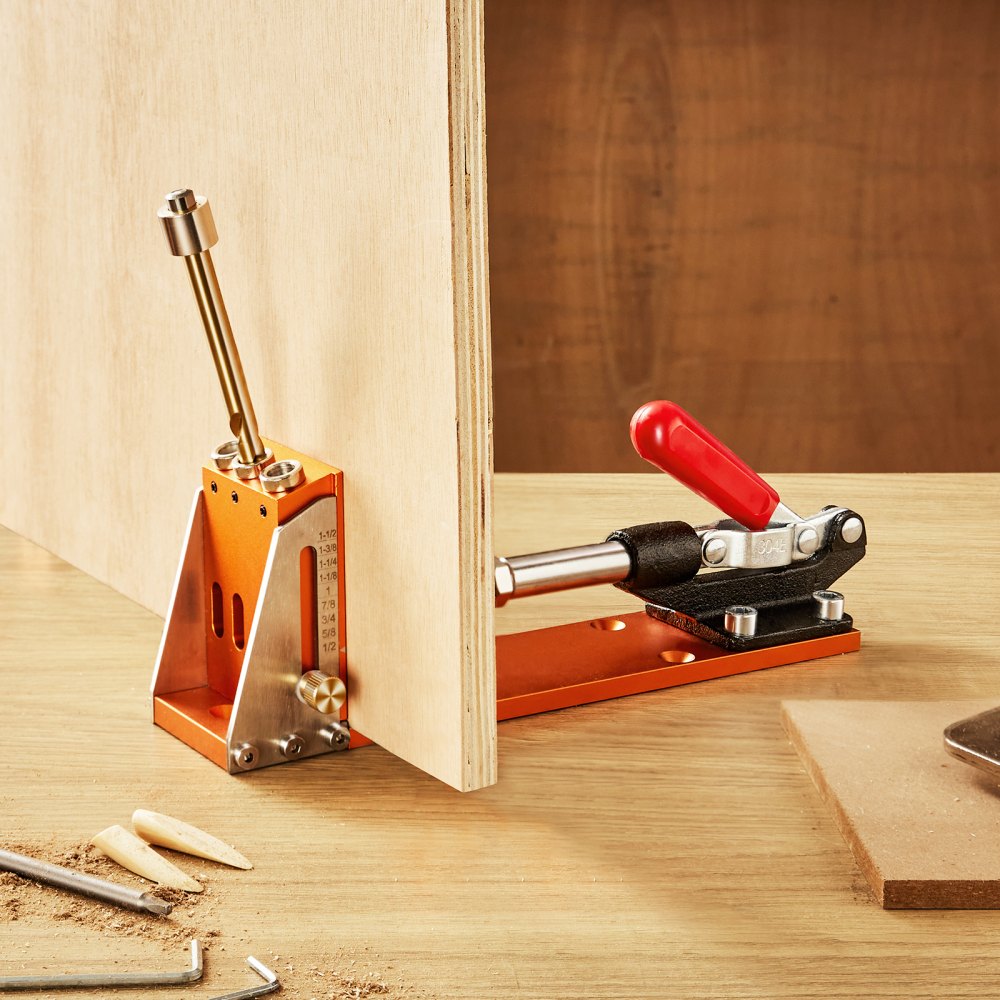 XRS030 - VEVOR Durable Pocket Hole Jig Kit for DIY Woodworking Projects