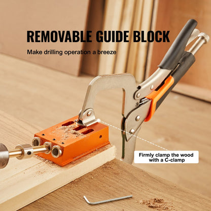 XRS040 - VEVOR Adjustable Pocket Hole Jig Kit for DIY Projects