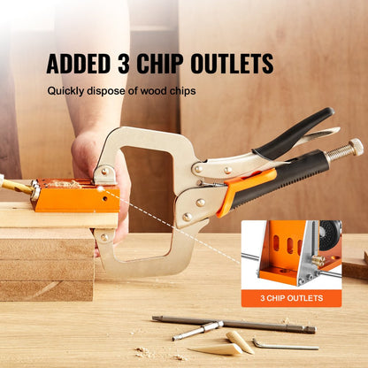 XRS040 - VEVOR Adjustable Pocket Hole Jig Kit for DIY Projects