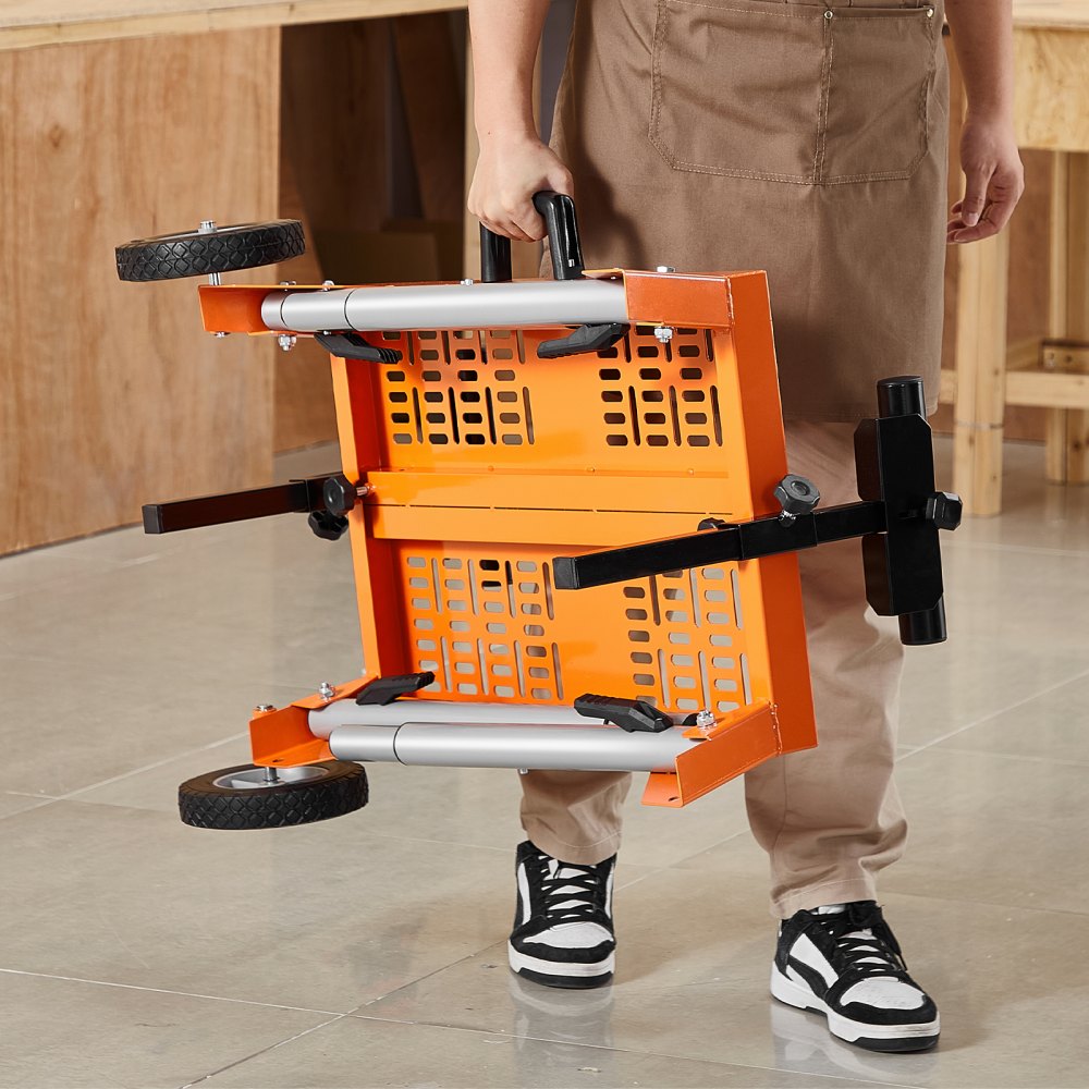 26515 - Adjustable Miter Saw Stand with Wheels for Ergonomic Cutting