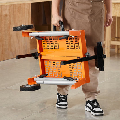 26515 - Adjustable Miter Saw Stand with Wheels for Ergonomic Cutting