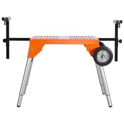 26515 - Adjustable Miter Saw Stand with Wheels for Ergonomic Cutting