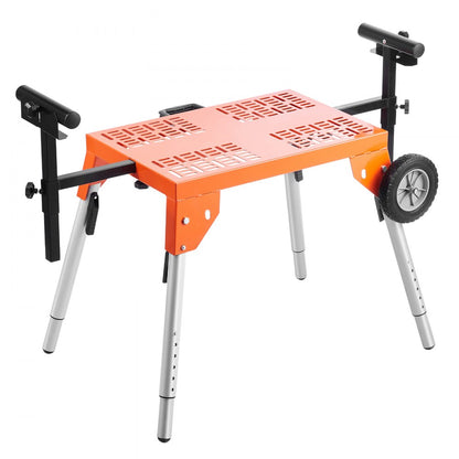 26515 - Adjustable Miter Saw Stand with Wheels for Ergonomic Cutting