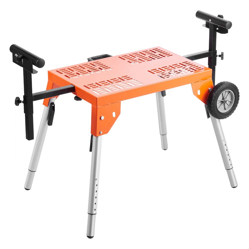 26515 - Adjustable Miter Saw Stand with Wheels for Ergonomic Cutting