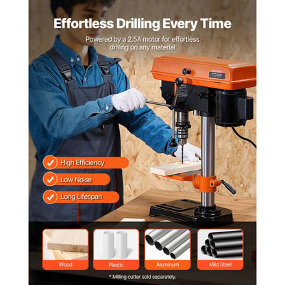 DP8 - 8-Inch Drill Press with Adjustable Tilt and LED Light