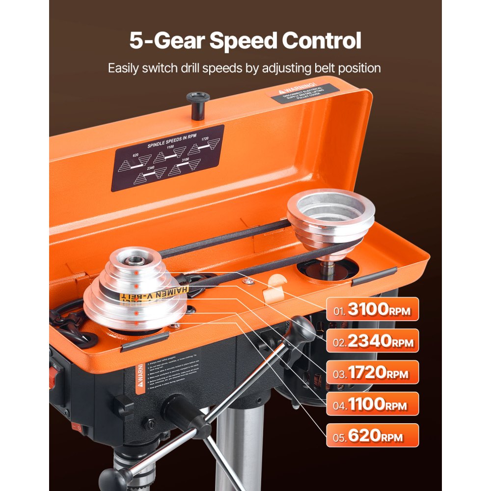 DP8 - 8-Inch Drill Press with Adjustable Tilt and LED Light