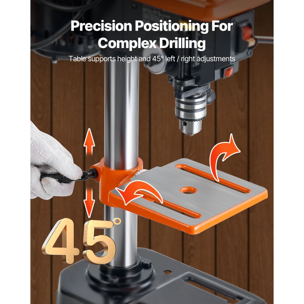 DP8 - 8-Inch Drill Press with Adjustable Tilt and LED Light