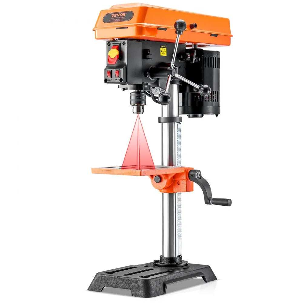DP103L - 10-Inch Adjustable Benchtop Drill Press with LED Light and Speed Control