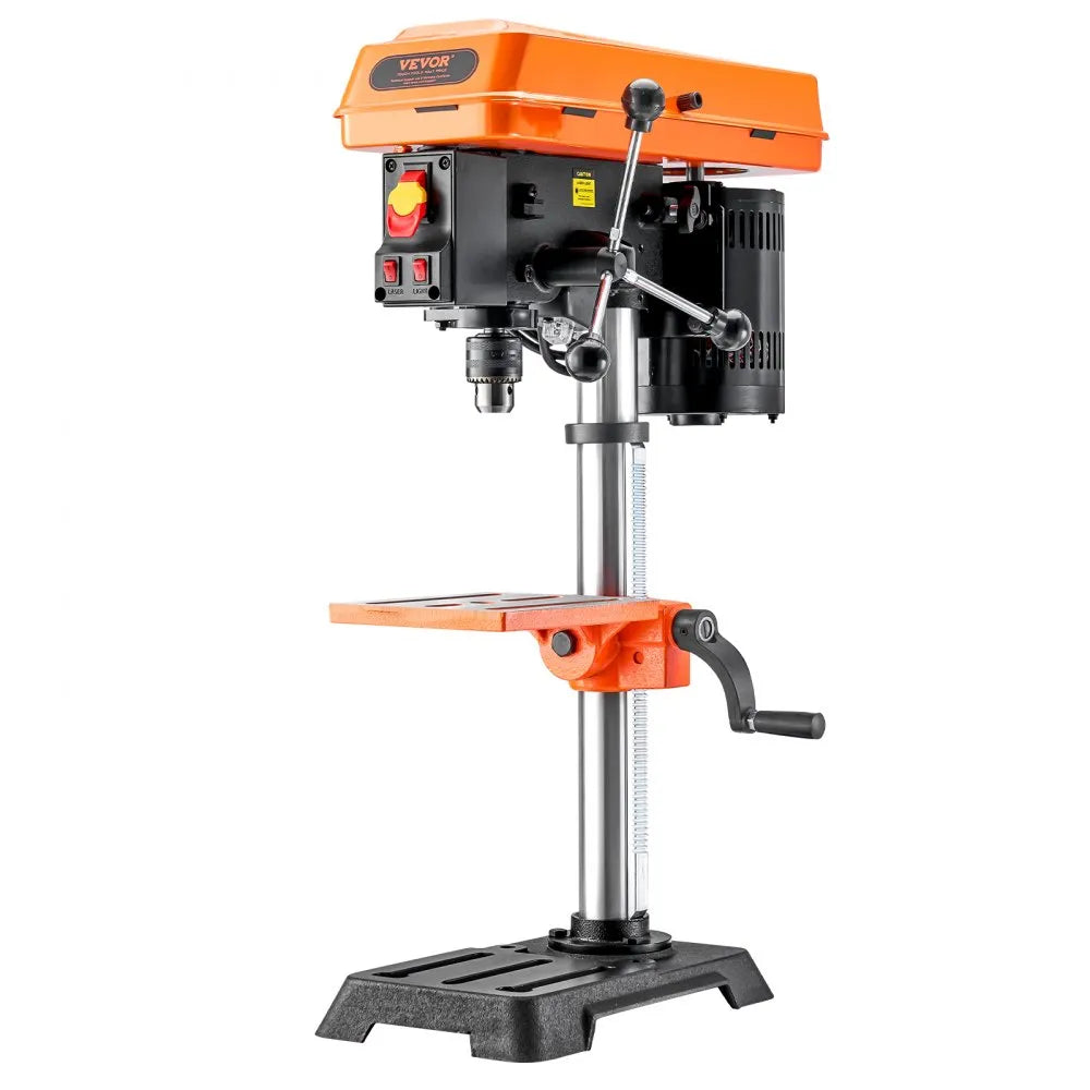 DP103L - 10-Inch Adjustable Benchtop Drill Press with LED Light and Speed Control