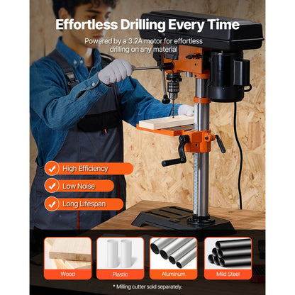 DP1006L - 10" VEVOR 5-Speed Drill Press for Precision Wood & Metal Working