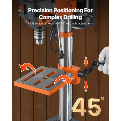 DP1006L - 10" VEVOR 5-Speed Drill Press for Precision Wood & Metal Working
