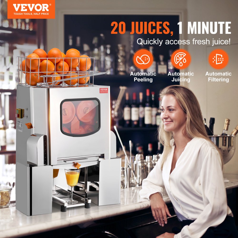 NS-2000E-3 - Efficient 120W Orange Juicer with Automatic Squeeze & Filter
