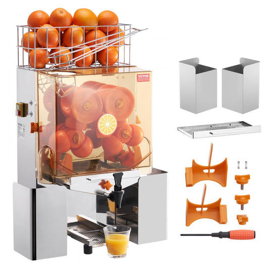 NS-2000E-2T - High-Speed Stainless Steel Orange Juicer with Automatic Peeling