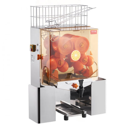 NS-2000E-2T - High-Speed Stainless Steel Orange Juicer with Automatic Peeling