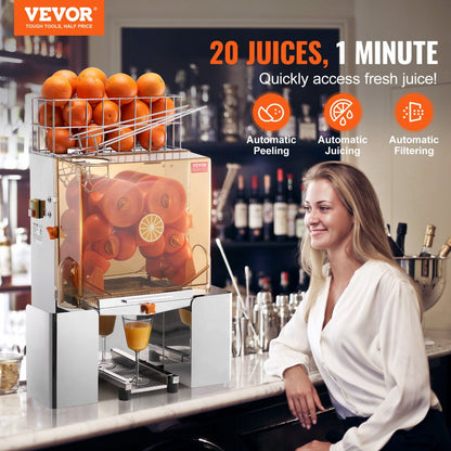 NS-2000E-2 - High-Speed Orange Juicer with 120W Motor and Spacious Chute