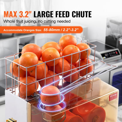 NS-2000E-2 - High-Speed Orange Juicer with 120W Motor and Spacious Chute