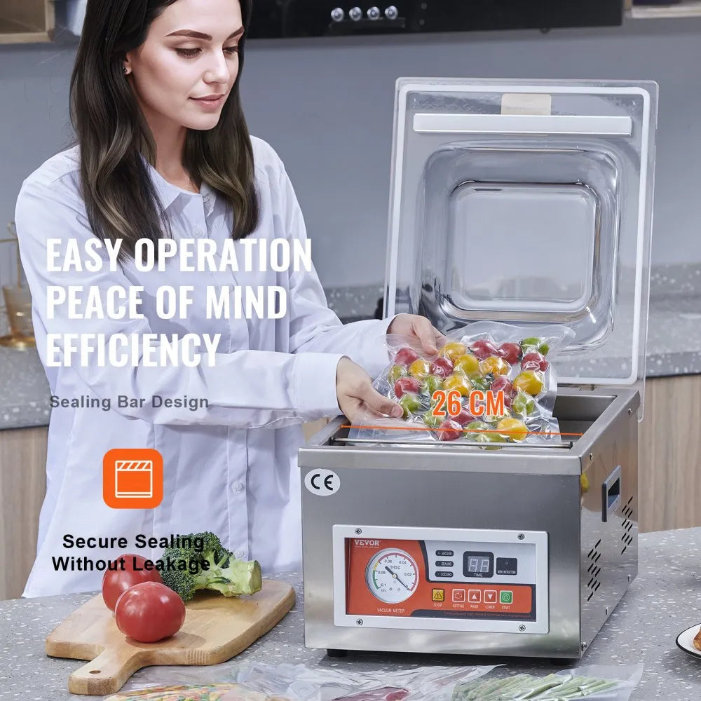 DZ-260A-V1 - Intelligent Chamber Vacuum Sealer for Fresh Food Preservation