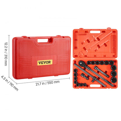 010730444868 - 6-Point Impact Socket Set in Heavy-Duty Case