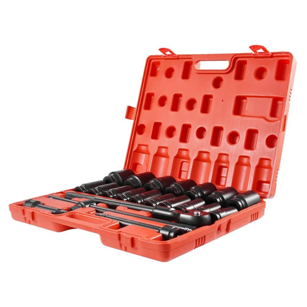 010555574325 - 22-Piece 3/4" Impact Socket Set with Heavy-Duty Case