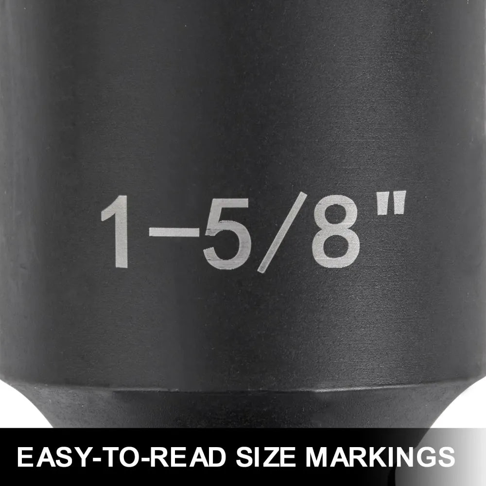 010555574325 - 22-Piece 3/4" Impact Socket Set with Heavy-Duty Case